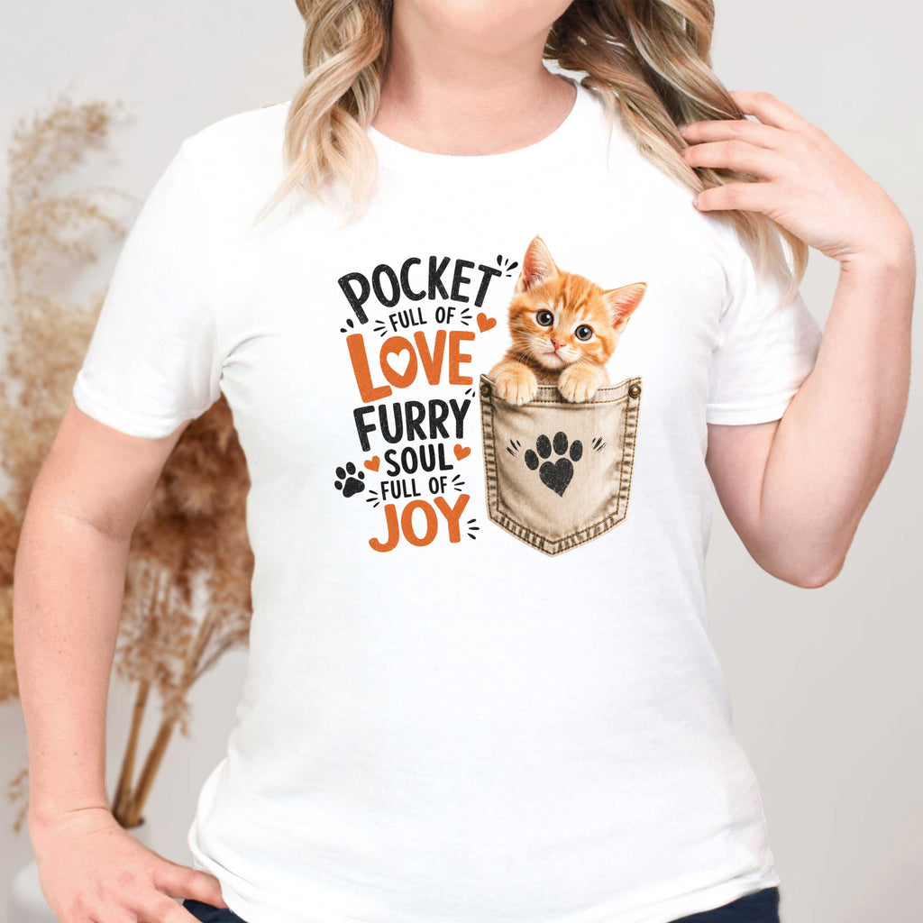 Pocket Full of Love Cat T-Shirt