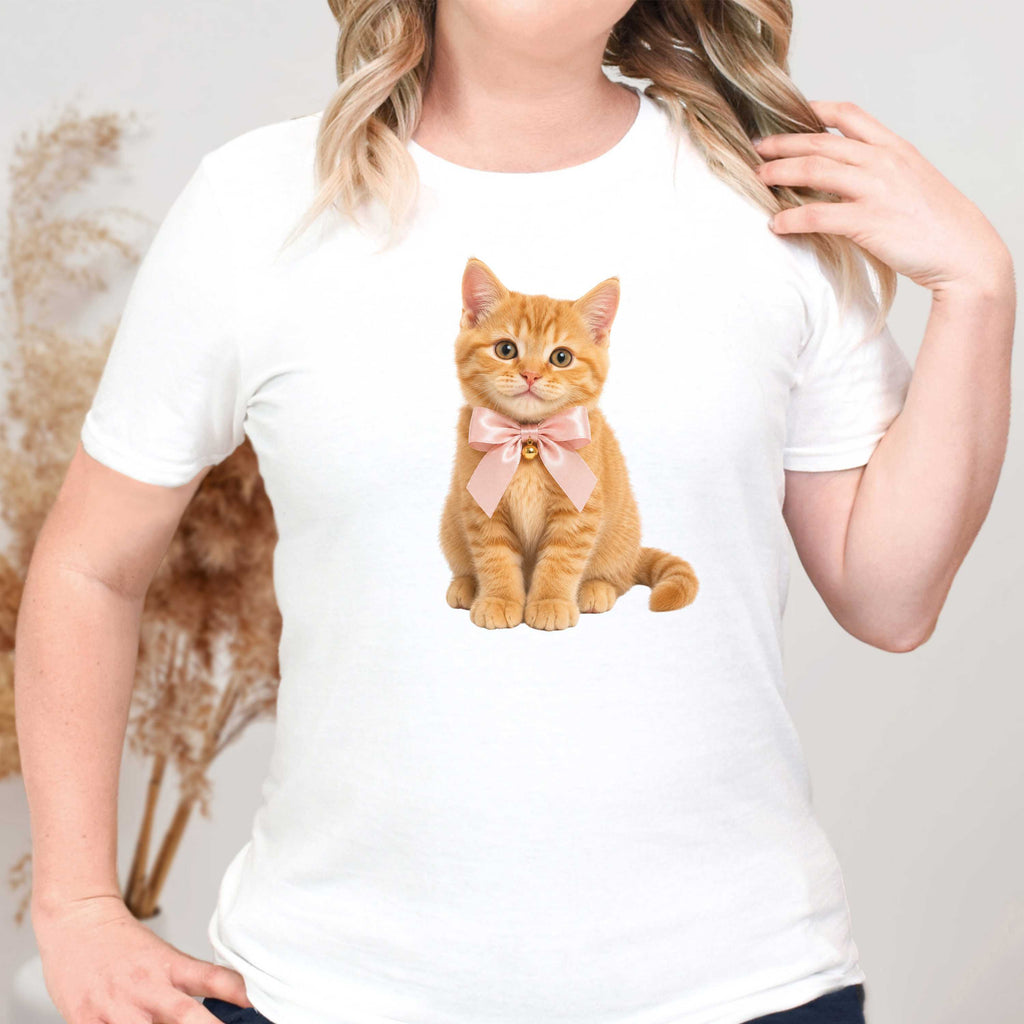 Orange Kitten Smiling T-Shirt