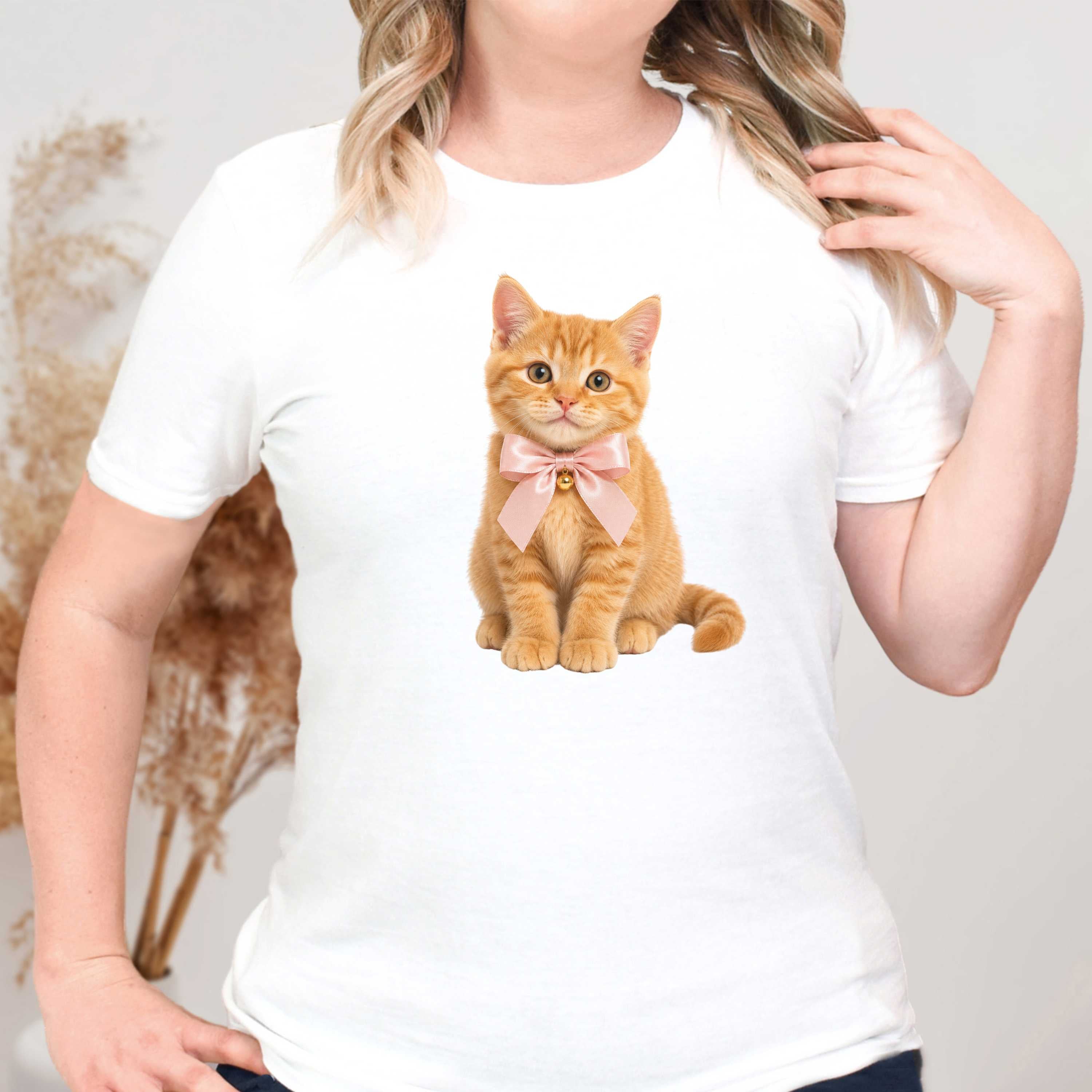 Orange Kitten Smiling T-Shirt