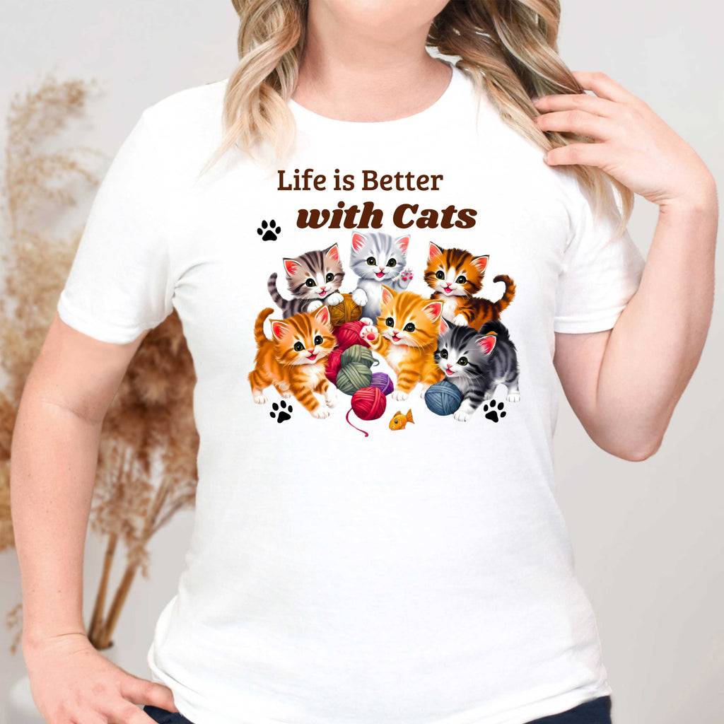 Life is Better with Cats T-Shirt