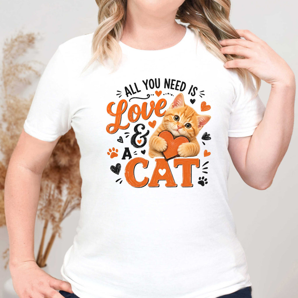 All You Need is Love and a Cat T-Shirt