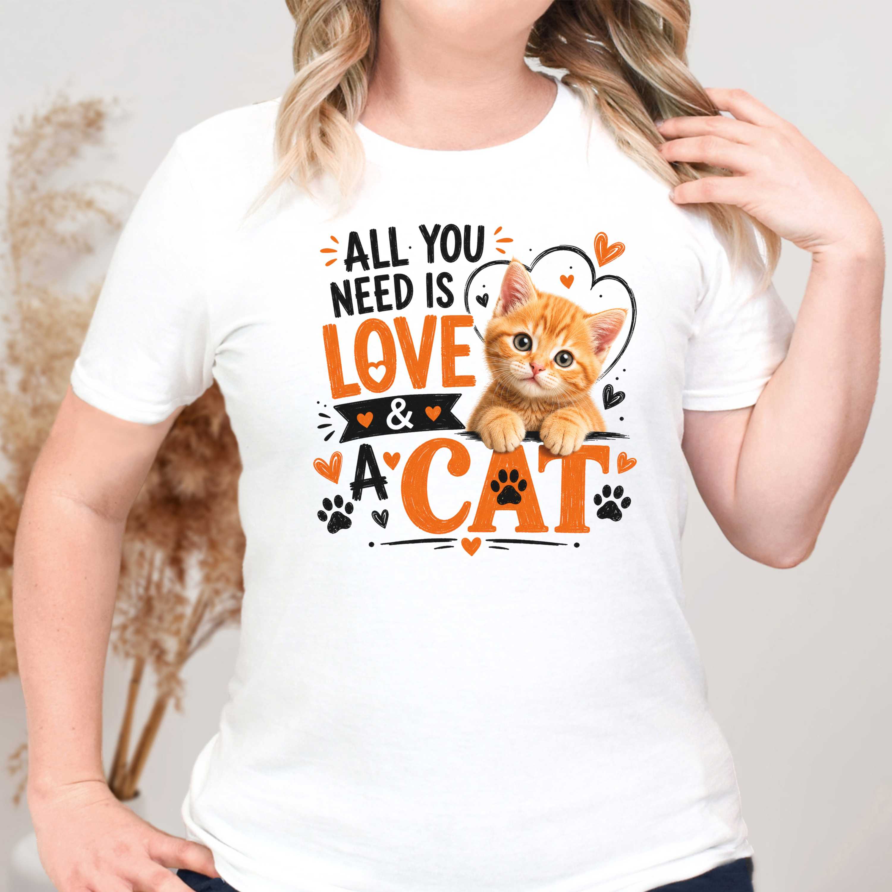 All You Need is Love and a Cat 2 T-Shirt