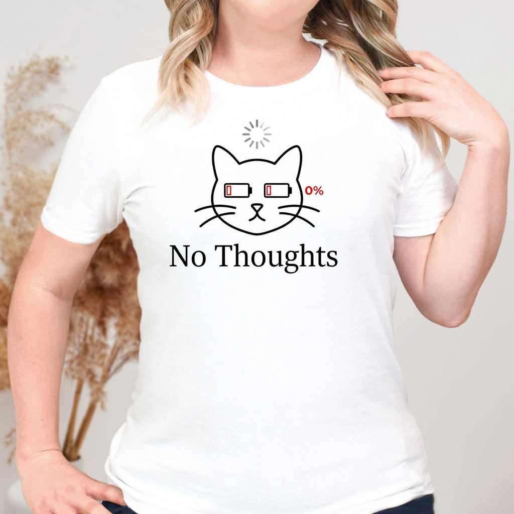 No Thoughts - Dead Battery T-Shirt