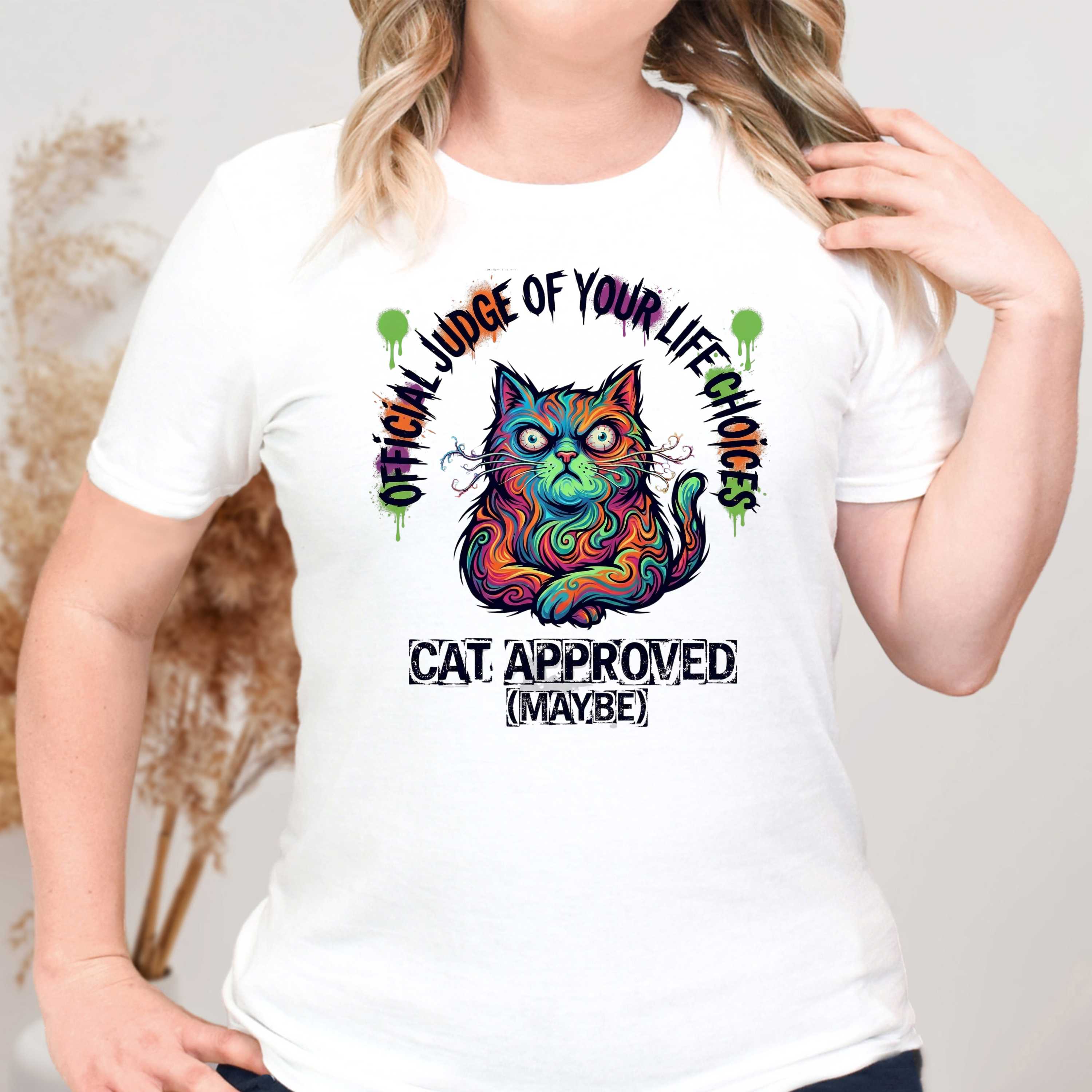 Official Judge of Life Choices Cat T-Shirt
