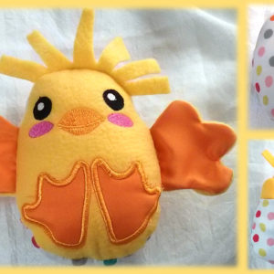 Easter Egg Chick Stuffed Toy-0