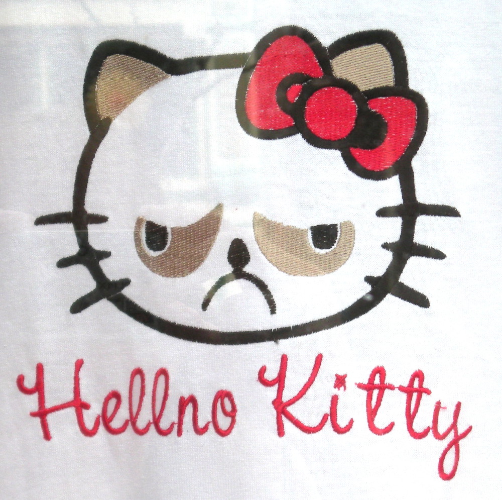 Hellno Kitty on white