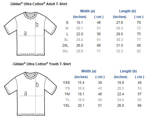 T-shirt Sizes