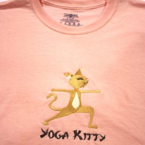 Yoga Kitty Tee in Pink