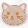 Taupe cat coaster
