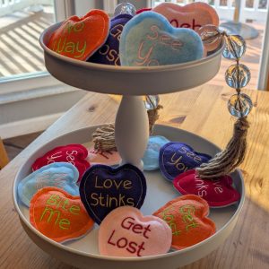 Anti-Valentine’s Snarky Heart Cat Toys – Catnip Infused (5-Pack)