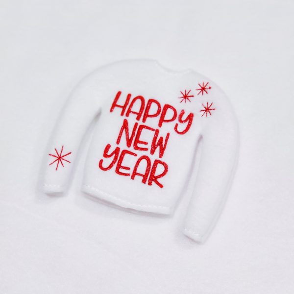 Happy New Year Elf Sweater - Red