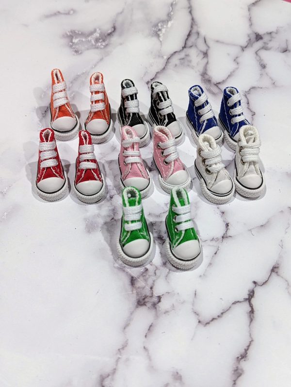 Doll Sneakers | Mini Canvas Tennis Shoes - Image 8
