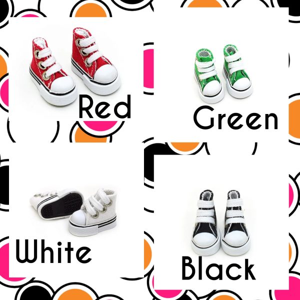 Doll Sneakers | Mini Canvas Tennis Shoes - Image 4