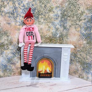 They Did It Elf or Doll Sweater - Mischief Unleashed Fleece Sweater for Elf or Doll - Elf Accessory- Holiday Elf Prop - Funny Doll Props