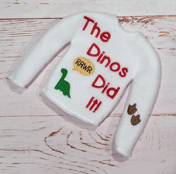 The Dinos Did It Elf Sweater